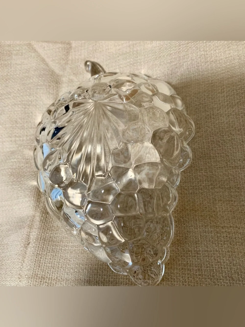🔍 Anchor Hocking Grape Relish Dish & Decorative Apple Plate (2-Piece Bundle)